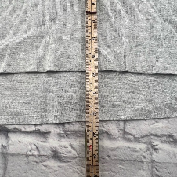 Cyrus Heather Gray Small Women's Pullover Hooded Top Lightweight Long Sleeve - Picture 7 of 8